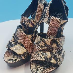 BCBG Generation Snakeskin (faux) heels